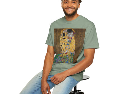 The Kiss by Gustav Klimt Unisex Garment-Dyed T-shirt