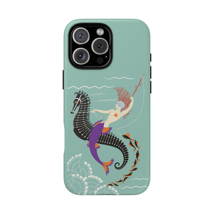 Mermaid on Seahorse Phone Case – Mythic Ocean Grace