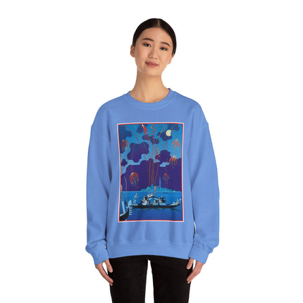 Fireworks in Venice by George Barbier Heavy Blend™ Crewneck Sweatshirt