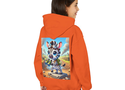 Zebra Lookout Youth Heavy Blend Hooded Sweatshirt