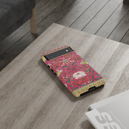 Pink Floral Pattern by Owen Jones Phone Cases