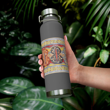 Reproduction of the Shield Frieze by Emile Gilliéron Copper Vacuum Insulated Bottle, 22oz