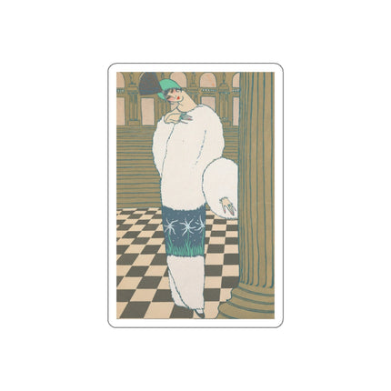 Les Hermines by Georges Lepape Die-Cut Stickers (5 Sizes)
