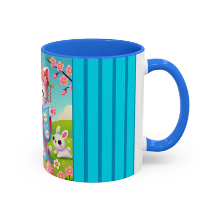 Springtime Kitten’s Easter Joy Colorful Mugs (11oz, 15oz)