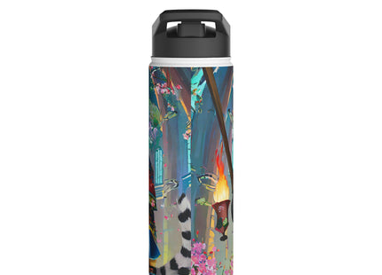 Cyberpunk Leopard Stainless Steel Water Bottle