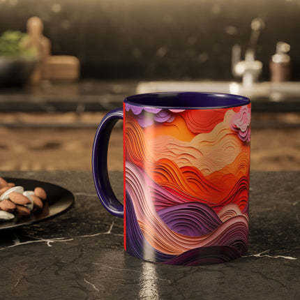 Dramatic Sunset Sky Colorful Mugs (11oz, 15oz)