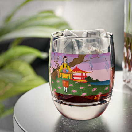 Elegance and Blooms Whiskey Glass