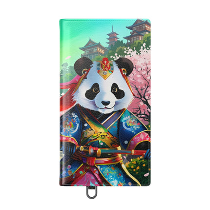 🦊⚔️ Cyberpunk Panda Samurai Flip Case – Futuristic Honor & Kitsune Spirit