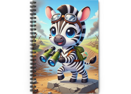 Zebra Lookout Spiral Notebook - Ruled Line