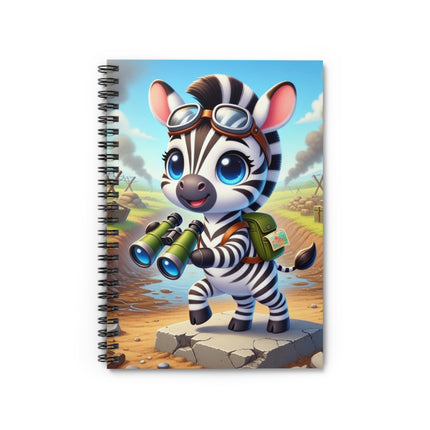 Zebra Lookout Spiral Notebook - Ruled Line