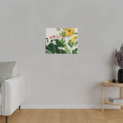 Clerodendrum and Rudbeckia by Tanigami Kônan – Japanese Botanical Harmony