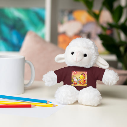 Whimsical Springtime Exchange Stuffed Animals with Tee