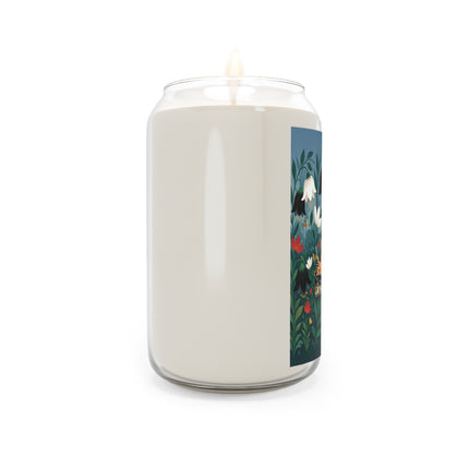 🌺🌙 The Lady Of The Midnight Bellflower Garden Scented Soy Candle – Art Deco Floral Reverie