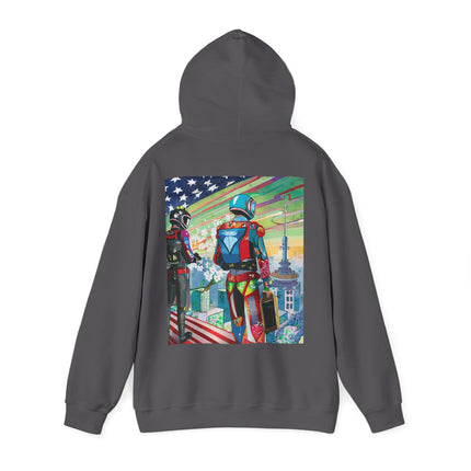 NSA Cyber Punk Computer Hacking Team – Heavy Blend™ Hooded Sweatshirt