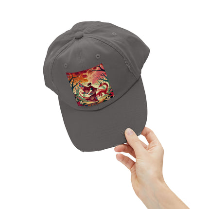 The Dragon Fairy’s Dance Unisex Distressed Cap