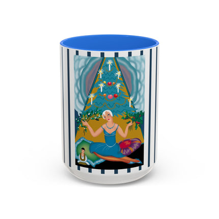Art Deco Christmas Elegance Colorful Mugs (11oz, 15oz)