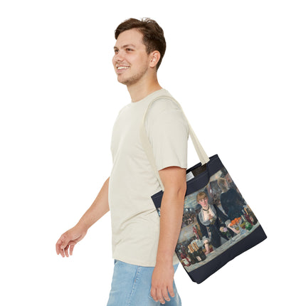 A Bar at the Folies-Bergère by Edouard Manet Tote Bag (AOP)