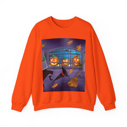 Whimsical Halloween Mischief Unisex Heavy Blend™ Crewneck Sweatshirt