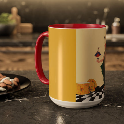 The Marionette Colorful Mugs – Theatrical Glamour & Cabaret Elegance
