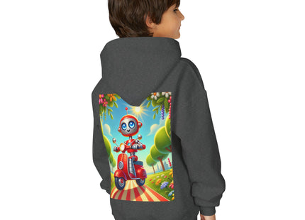 The Traveling Robot Youth Heavy Blend Hooded Sweatshirt
