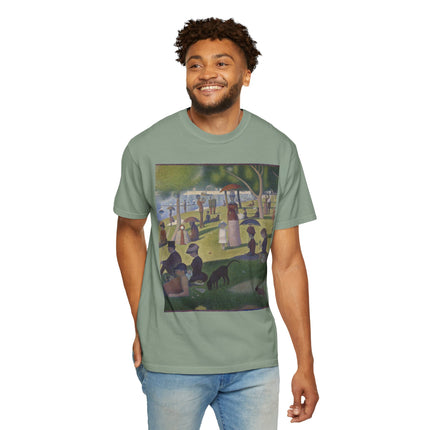 A Sunday on La Grande Jatte by Georges Seurat Unisex Garment-Dyed T-shirt
