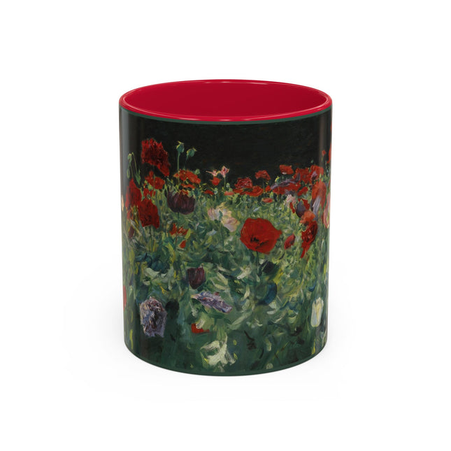 A Study of Poppies for Carnation, Lily, Lily, Rose by John Singer Sargent Colorful Mugs (11oz, 15oz)