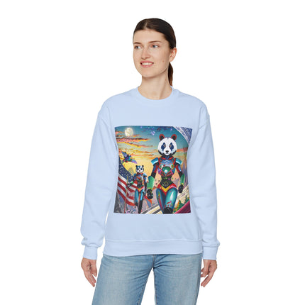 Cyber Punk Robots Unisex Heavy Blend™ Crewneck Sweatshirt