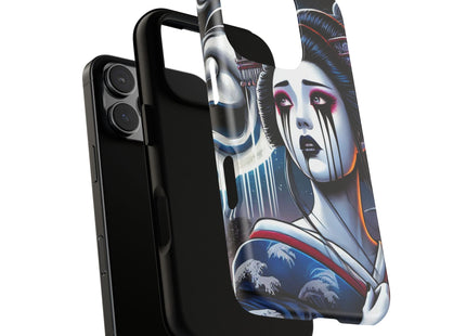 Geisha’s Black Ink Tears Phone Cases