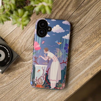 🐠🌸 The Enchanted Aquarium Garden Phone Case – Art Deco Underwater Fantasy