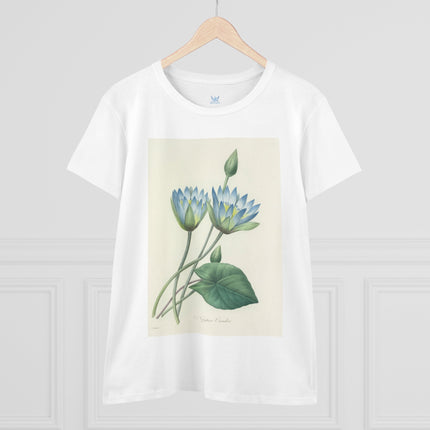 Choix des plus belles fleurs, Plate 055 by Pierre Joseph Redouté  Women's Midweight Cotton Tee