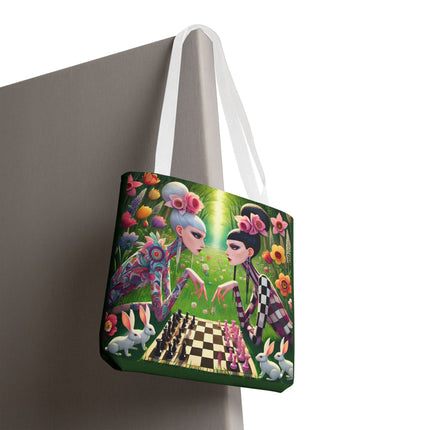 The Spring Gambit: A Fairy’s Move Tote Bag – Whimsical Chess & Spring Magic