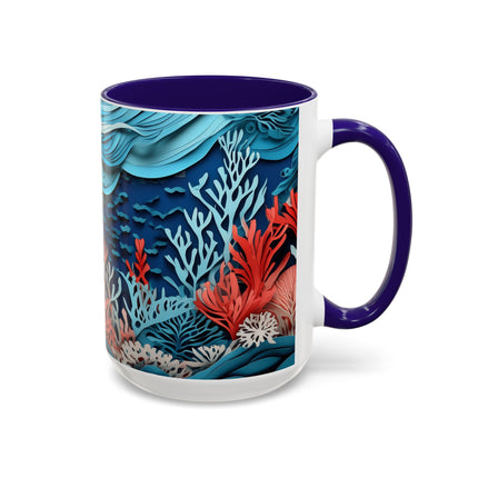 Enchanting Underwater Scene Colorful Mugs (11oz, 15oz)