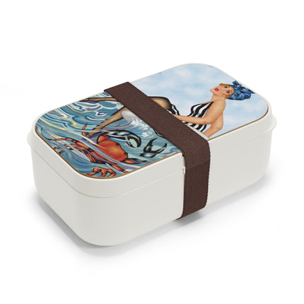 Seafoam Follies: Waves & Stripes Bento Lunch Box