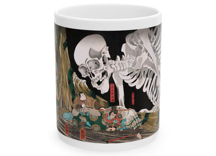 Mitsukuni Defying the Skeleton Spectre by Utagawa Kuniyoshi Ceramic Mug (11oz, 15oz)