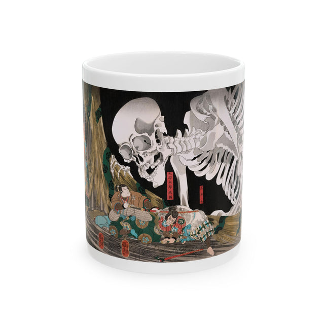 Mitsukuni Defying the Skeleton Spectre by Utagawa Kuniyoshi Ceramic Mug (11oz, 15oz)