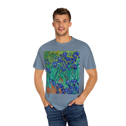 Irises by Van Gogh Unisex Garment-Dyed T-shirt