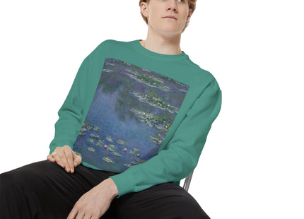 Water Lilies by Claude Monet Unisex Garment-Dyed Sweatshirt