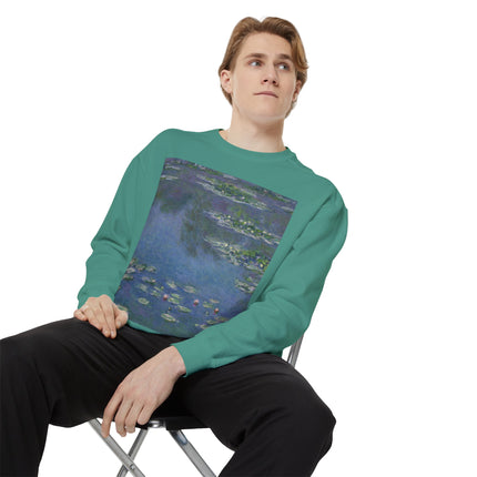 Water Lilies by Claude Monet Unisex Garment-Dyed Sweatshirt