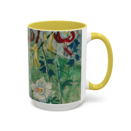 Flowers by August Babberger Colorful Mugs (11oz, 15oz)