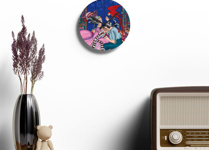 The Jealous Parrot by George Barbier Acrylic Wall Clock