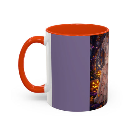🎃🌙 The Midnight Court Of Pumpkin Grove Colorful Mug – Elegant Halloween Masquerade