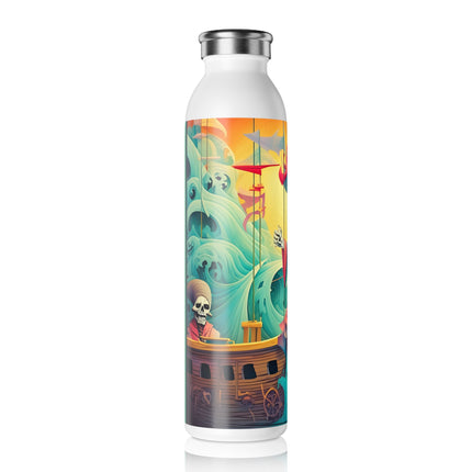 Skeleton Crew of the Misty Seas Slim Water Bottle