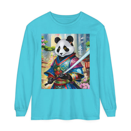 Cyberpunk Samurai Panda Long Sleeve T-Shirt