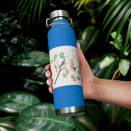 Orange-Headed Ground Thrush by Shaikh Zain al–Din Copper Vacuum Insulated Bottle, 22oz