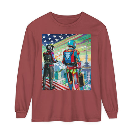 NSA Cyber Punk Computer Hacking Team Long Sleeve T-Shirt