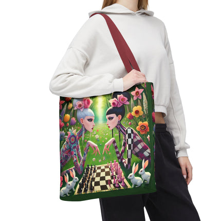The Spring Gambit: A Fairy’s Move Tote Bag – Whimsical Chess & Spring Magic