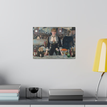A Bar at the Folies-Bergère by Edouard Manet Matte Canvas, Stretched, 0.75"