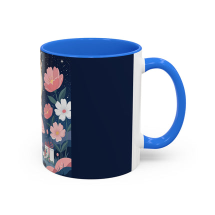 🕛🌸 Midnight Waltz Before Christmas Colorful Mug – Art Deco Holiday Fantasy