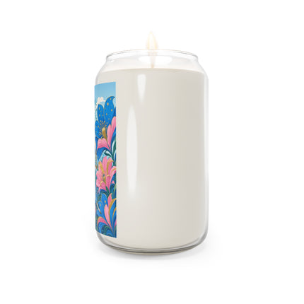 🌟🌸 The Starry Blossom Garden Dancer Scented Soy Candle – Art Deco Floral Fantasy
