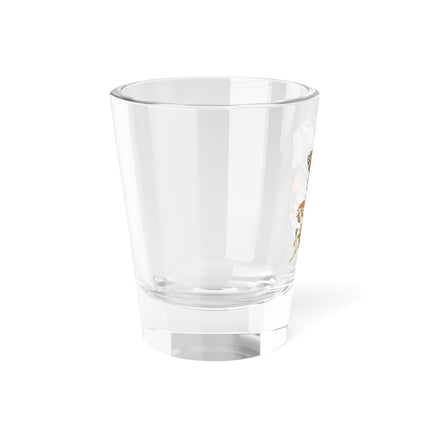 Blue Butterflies and Pomegranate by Maria Sibylla Merian Shot Glass, 1.5oz